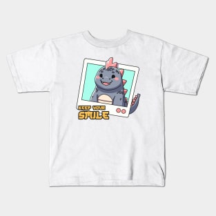 Godzilla keep your smile Kids T-Shirt